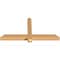 Ekena Millwork Eugene Smooth Timber Gable Bracket, Western Red Cedar, 48"W x 24"H x 3 1/2"D x 3 1/2"F, 12/12 Pitch GBW048X24X0404EUG00SWR - alternate 3